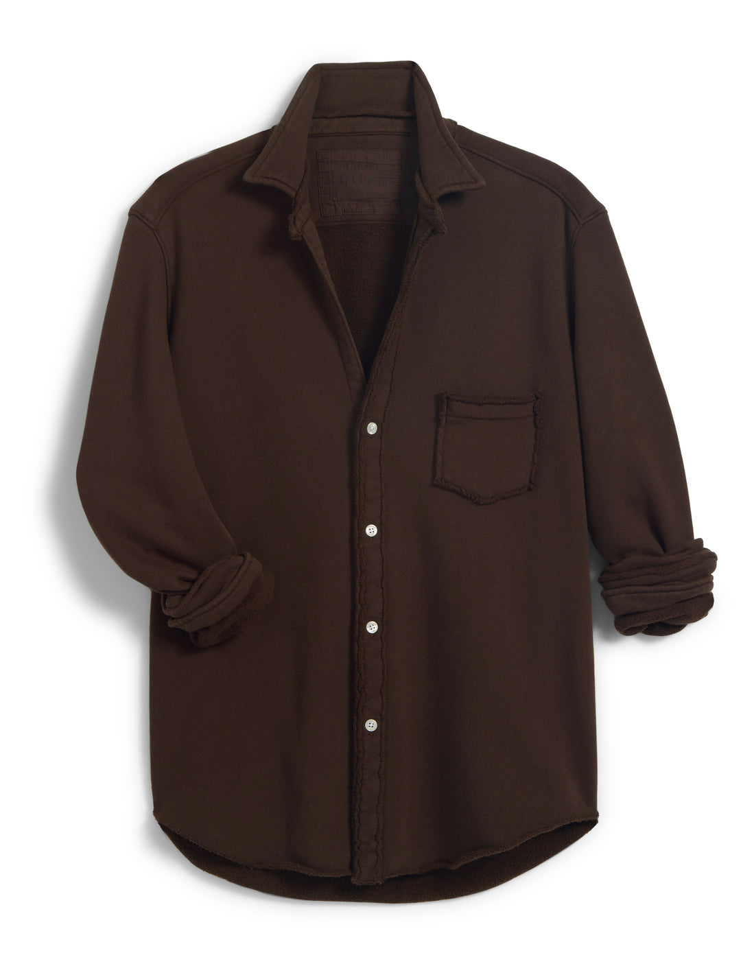Frank & EIleen - Eileen Triple Fleece Relaxed Button-Up Shirt in Irish Chocolate
