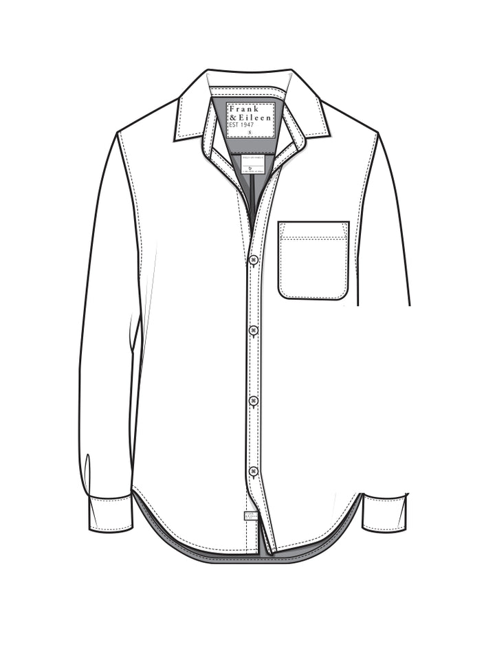 FRANK & EILEEN - Waverly NYC Button-Up Shirt in White Shirt