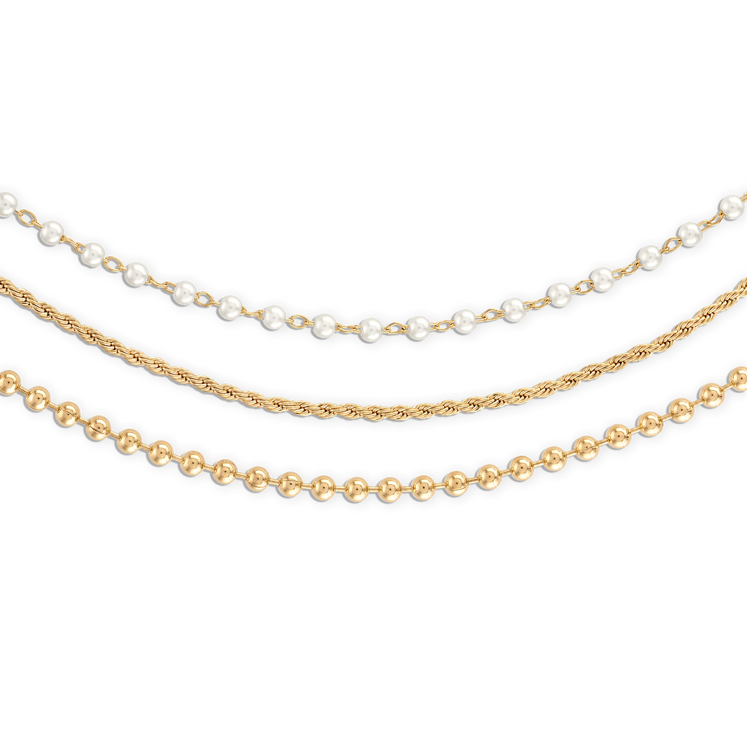 Alexa Leigh - Liora Layered Necklace in Gold