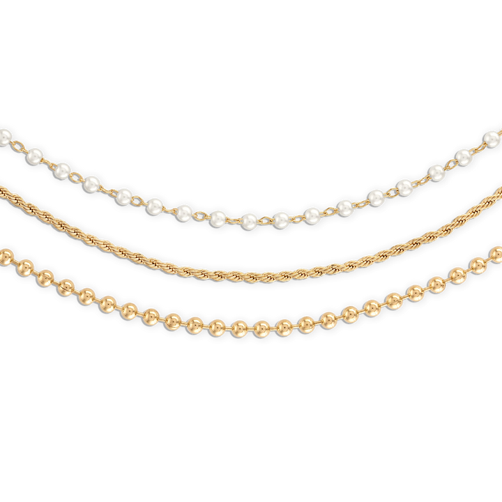 Alexa Leigh - Liora Layered Necklace in Gold