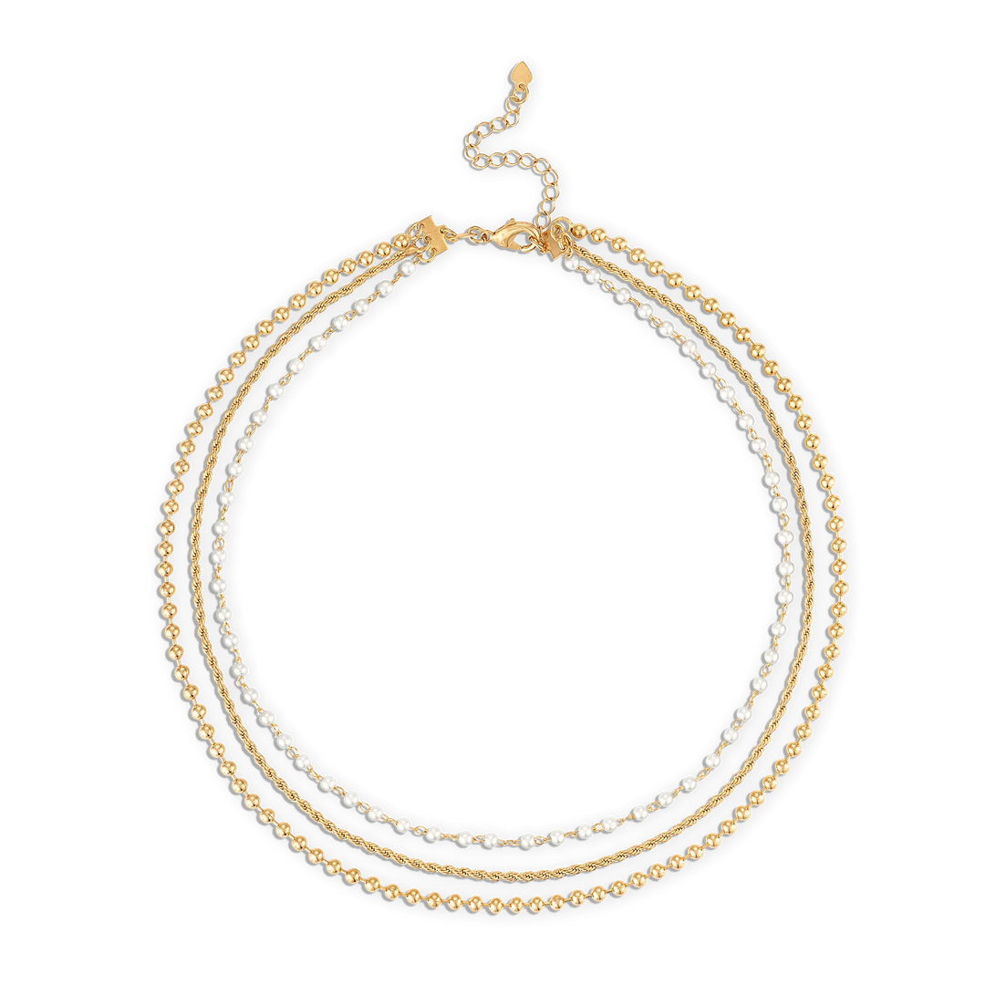 Alexa Leigh - Liora Layered Necklace in Gold