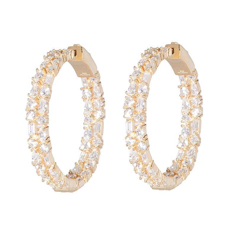 Nickho Rey - Small Casey Hoop in Gold