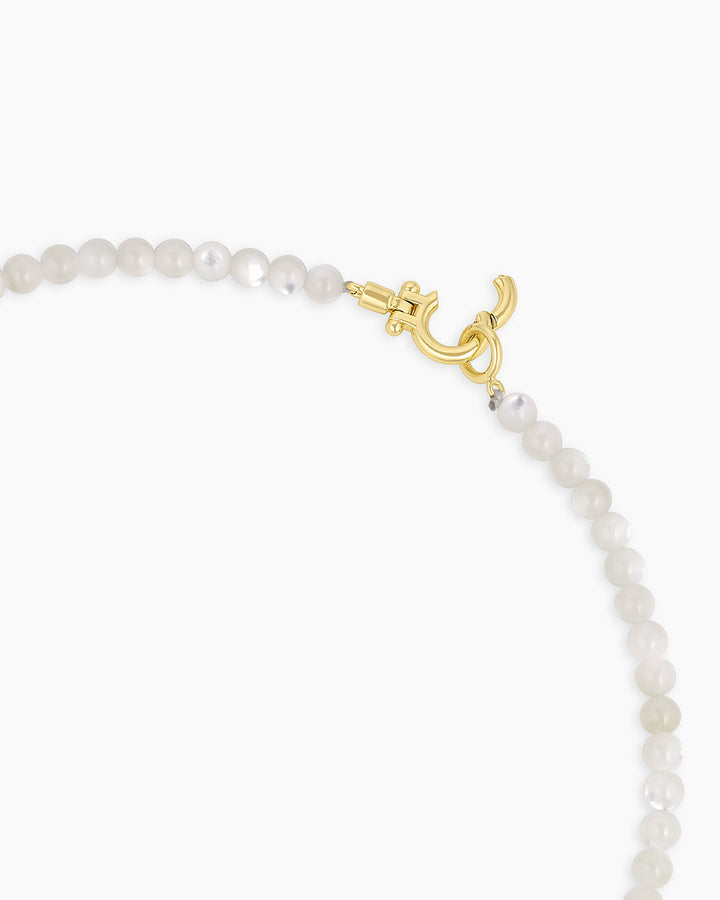 Gorjana - Carter Gemstone Necklace in Mother of Pearl