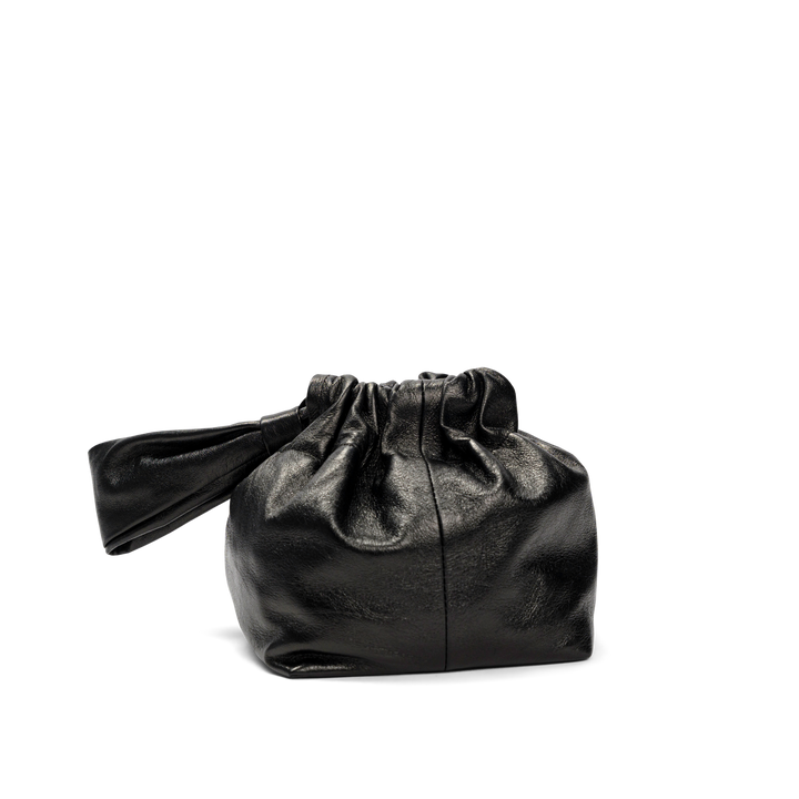 Lemiz - Mariposa Bucket Bag in Black Metallic