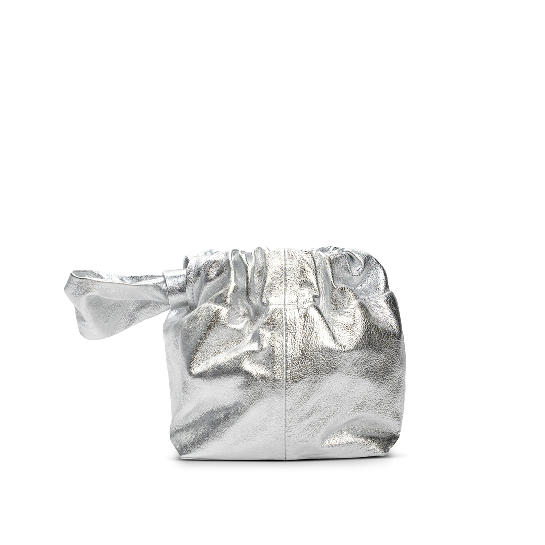 Lemiz - Mariposa Bucket Bag in Silver