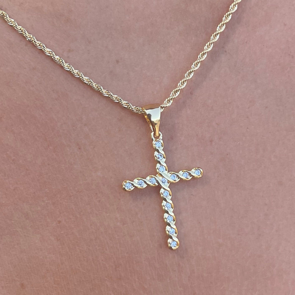 Joy Dravecky - Vintage French Cross Necklace
