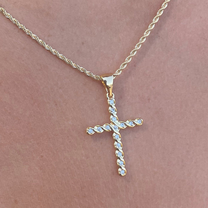 Joy Dravecky - Vintage French Cross Necklace