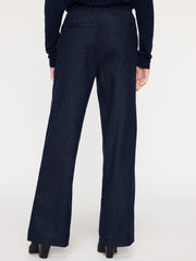 Brochu Walker - Olena Pinstripe Pant in Baltic Pinstripe
