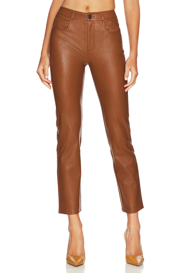 Paige - Stella Straight in Dark Argan Faux Leather