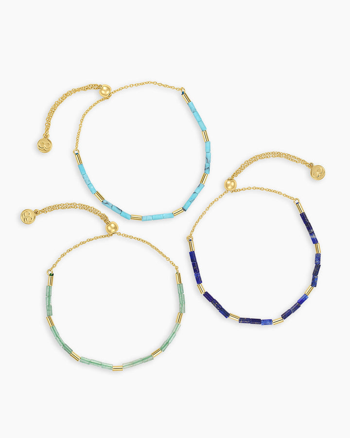 Gorjana - Power Gemstone Tatum Bracelet in Turquoise Jewelry