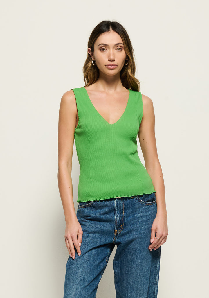 NATION LTD- Reese Tank in Lime Tank Top