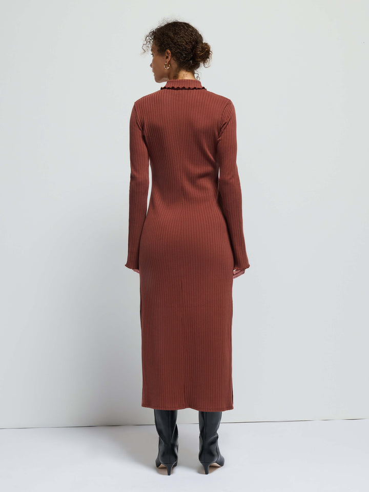NATION LTD - Rennie Dress in Cinnamon