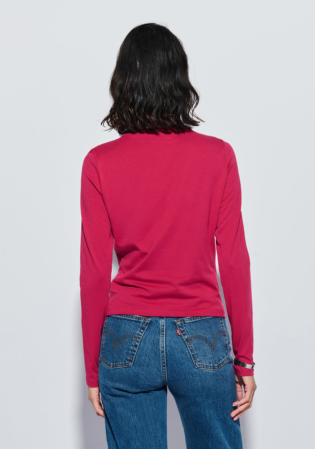 Nation LTD - Rosalind Long Sleeve Top in Raspberry Jam