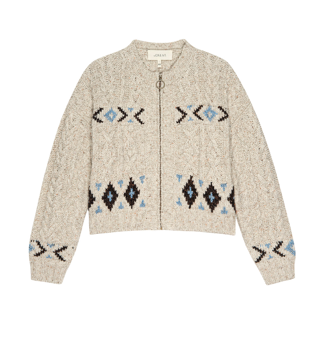 The Great - The Cavern Cardigan in Oat