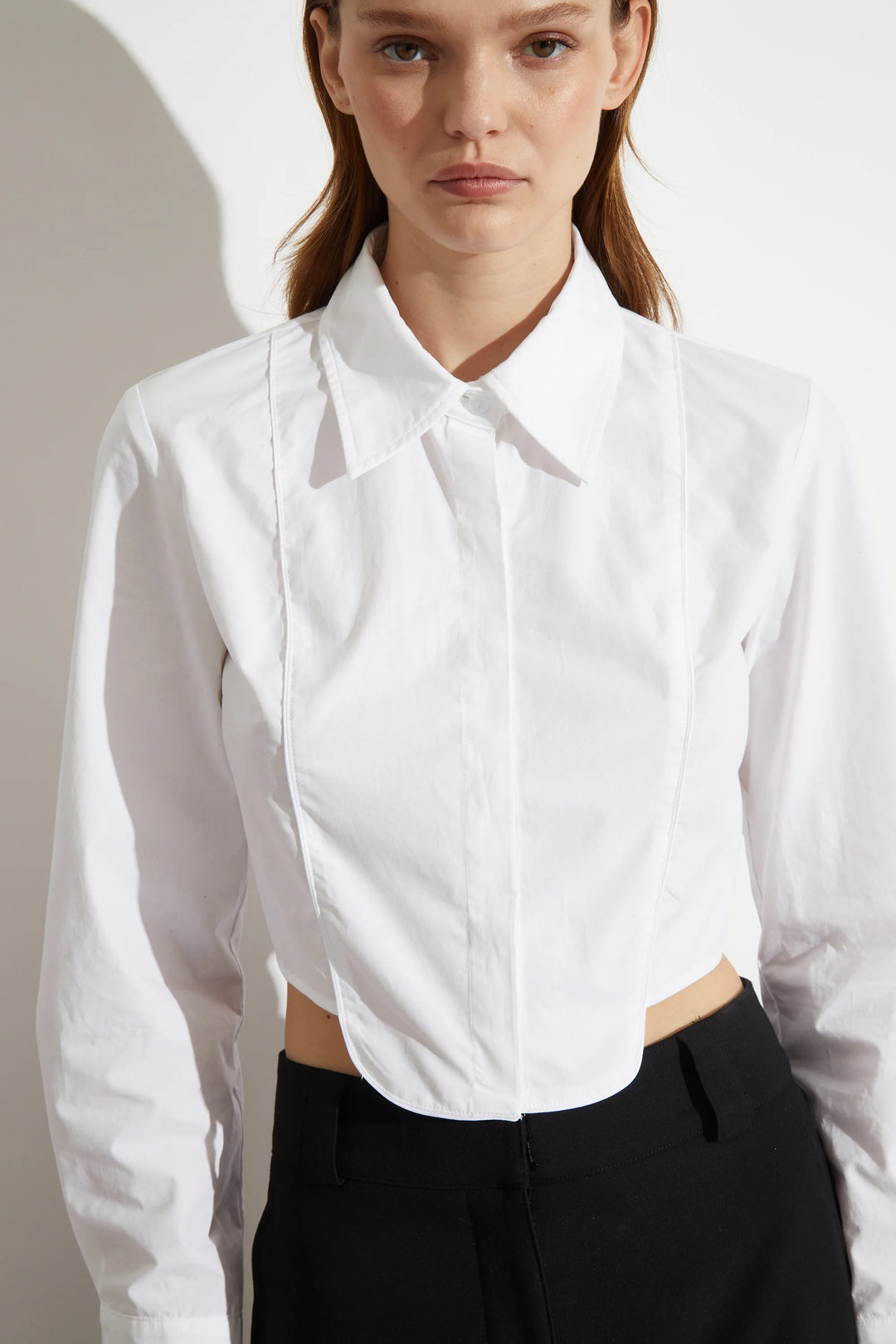 Saint Art New York - Joyce Tuxedo Shirt in White