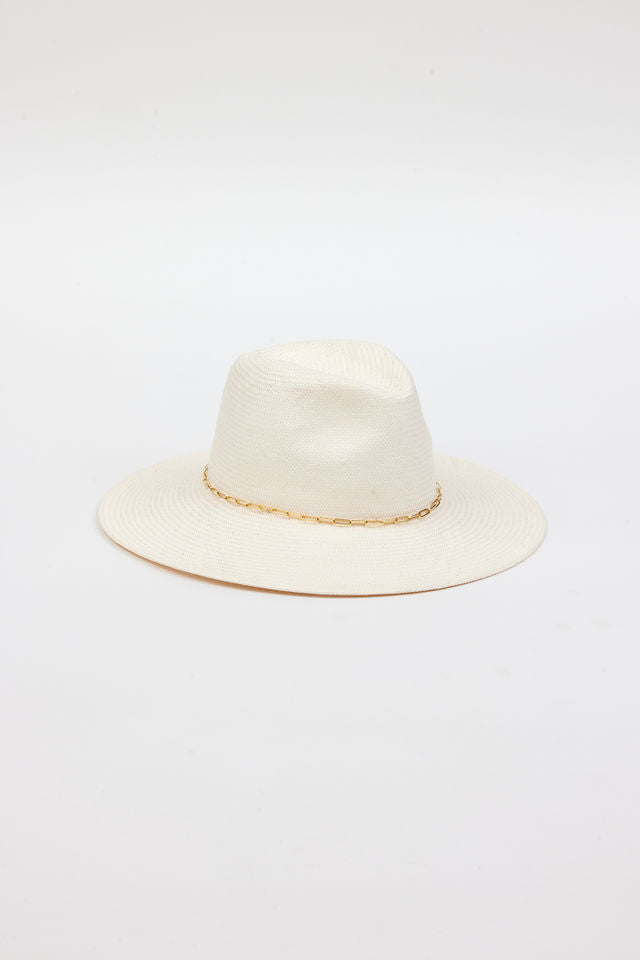 Hat Attack - Rissa Traveler in White/Gold