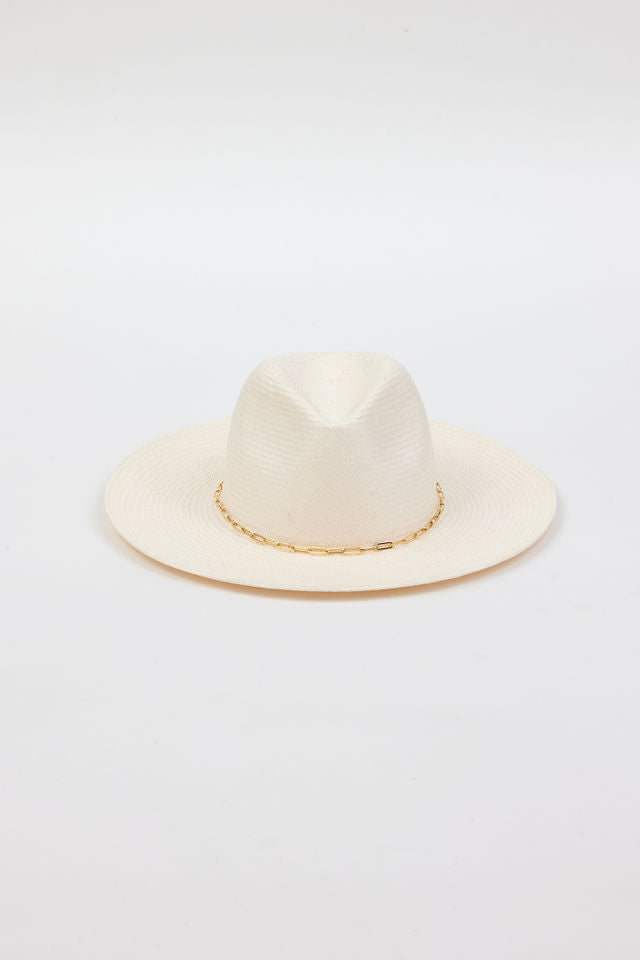 Hat Attack - Rissa Traveler in White/Gold