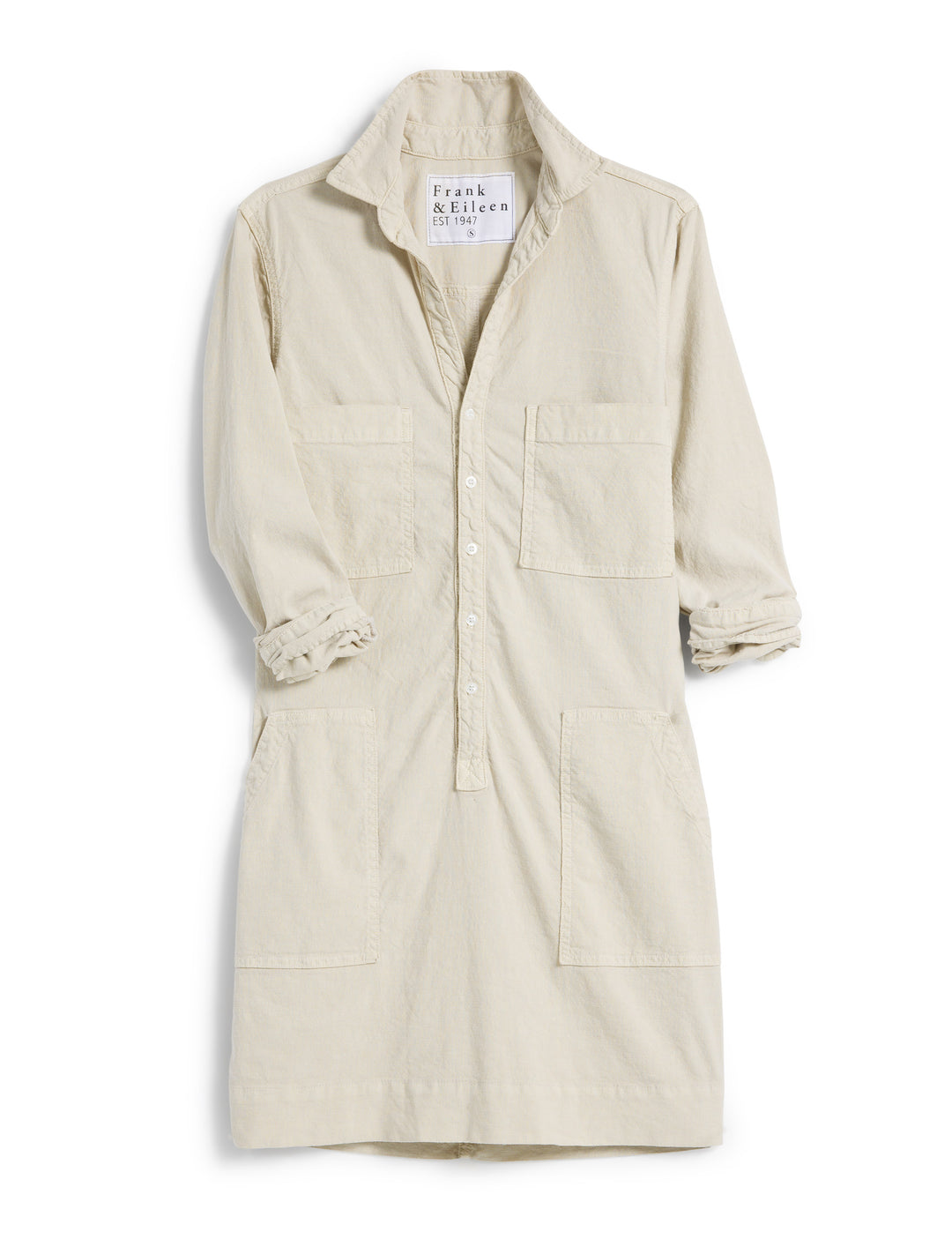 Frank & Eileen - Southern Long- Sleeve Playsuit in Cement