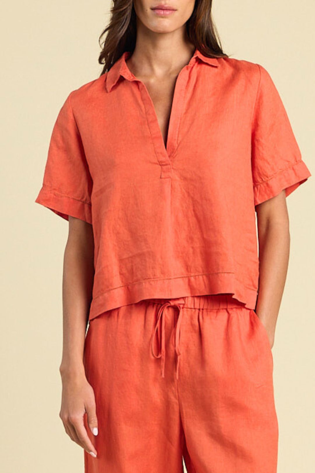 TROVATA - Cora Shirt in Dried Apricot