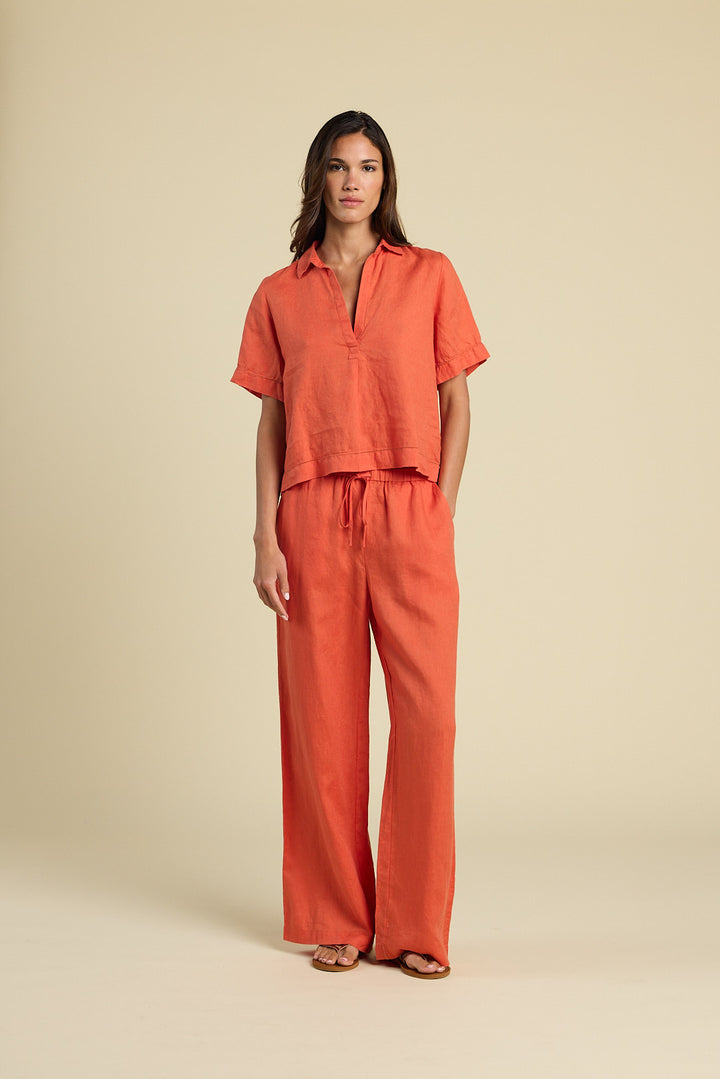 TROVATA - Cora Shirt in Dried Apricot