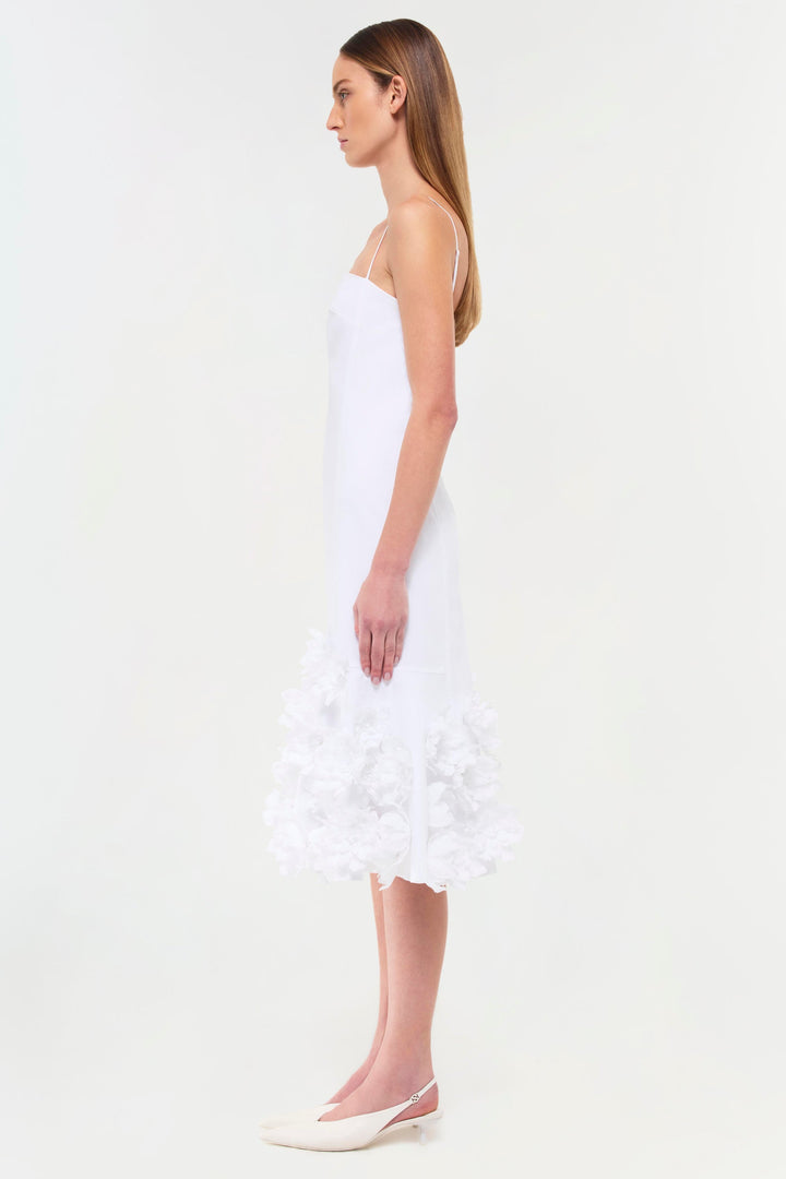 SIMKHAI - Bella Cotton Midi Dress in White