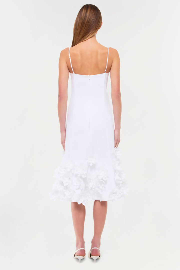 SIMKHAI - Bella Cotton Midi Dress in White