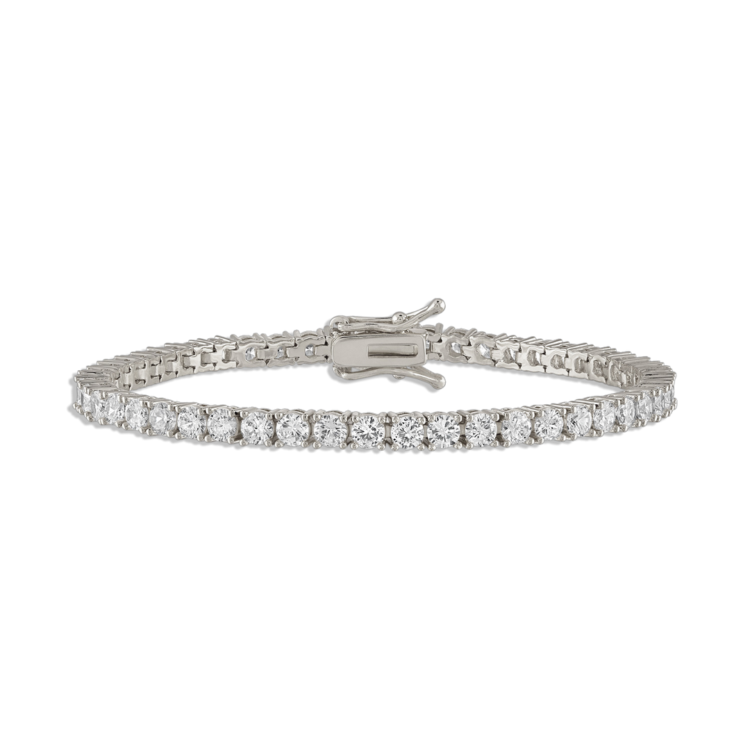 Alexa Leigh Silver Crystal Tennis Bracelet Bracelets