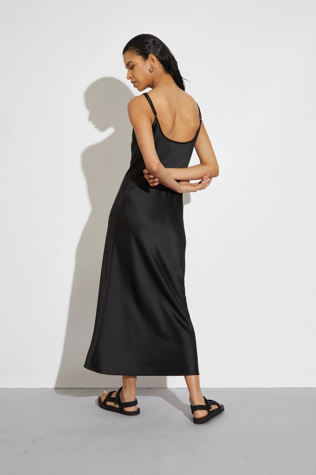 Saint Art New York - Haley Slip Dress in Black
