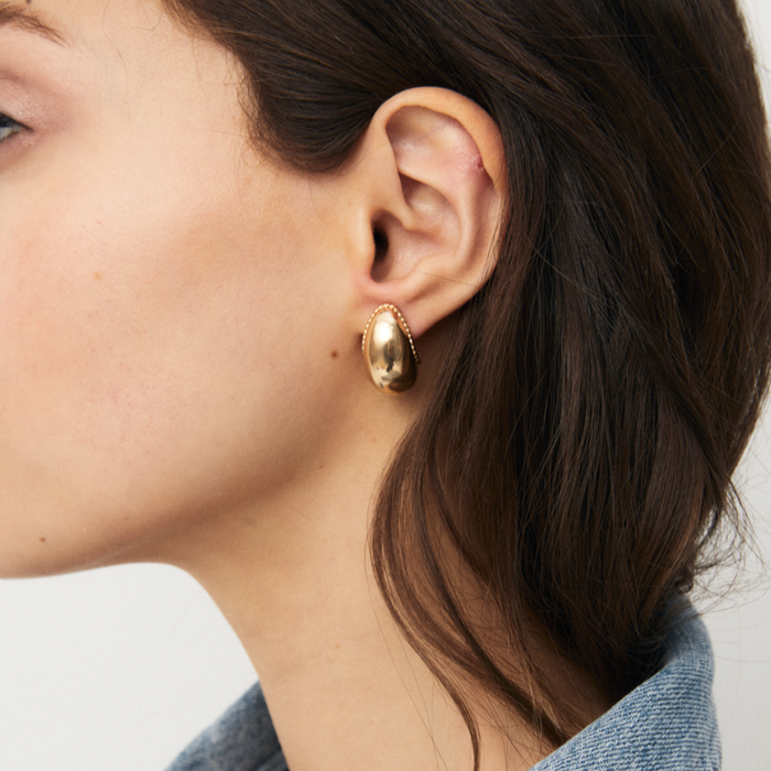 Alexa Leigh- Bean Hoops- Gold