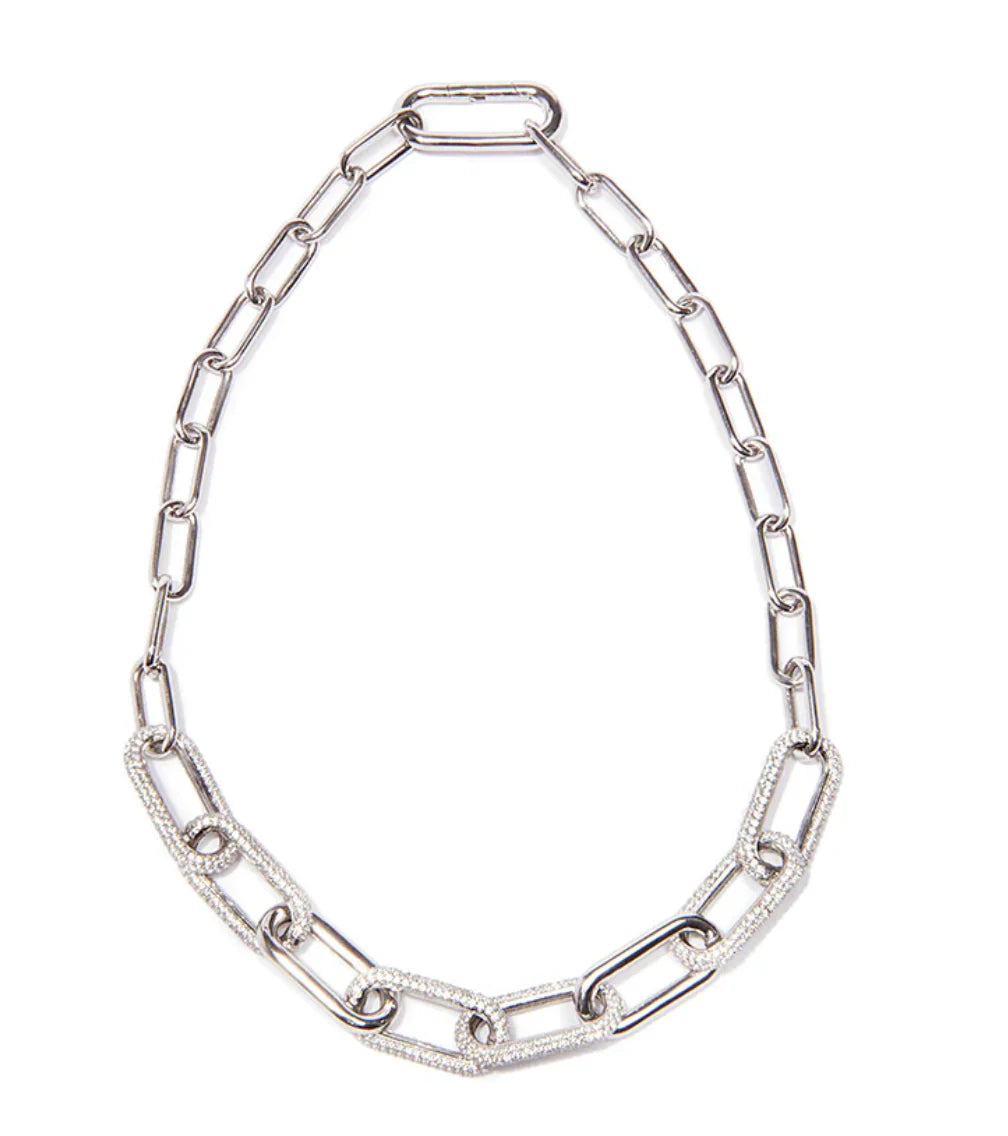 Nickho Rey - Link Collar Necklace in Silver