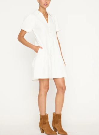 Brochu Walker - Havana Mini Dress in Ivory Blond Genius Brochu Walker - Havana Mini Dress in Ivory Blond Genius
