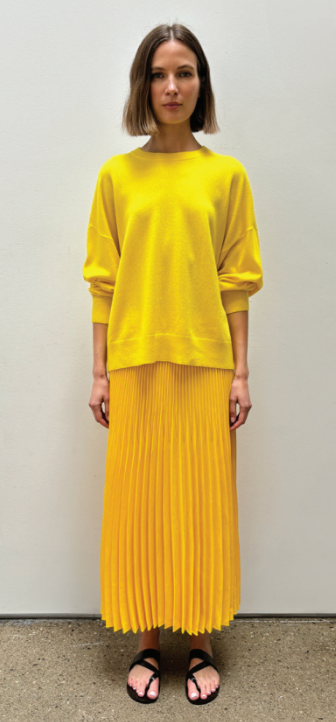 Jenni Kayne - Pleated Skirt in Lemon
