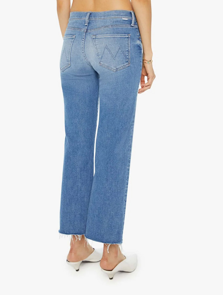 MOTHER - Mid Rise Rambler Zip Ankle Fray in Enjoy the Ride