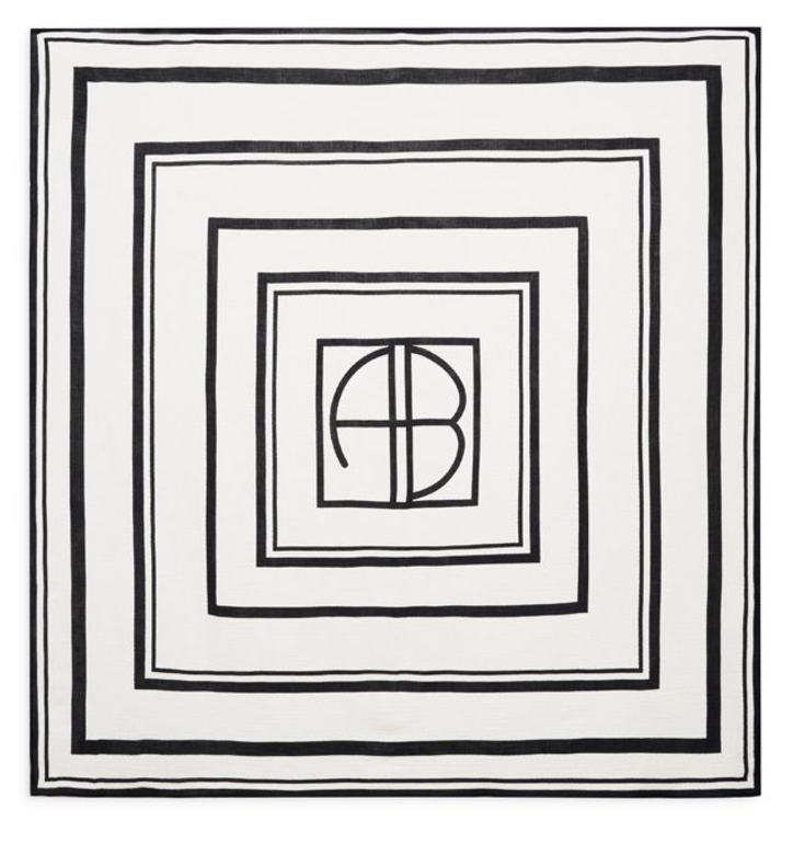 Anine Bing - Eliza Sarong in Ivory and Black Monogram