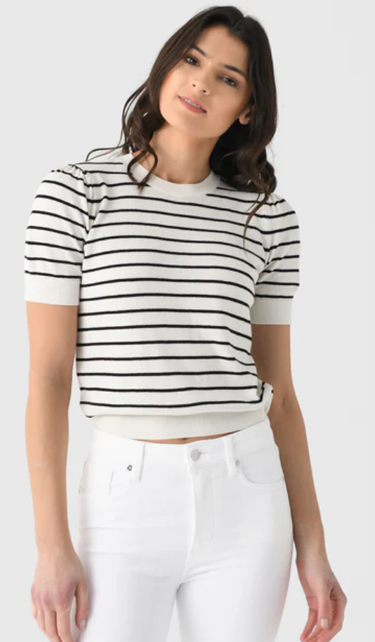 Frame - Gathered Sweater in Cream/Multi