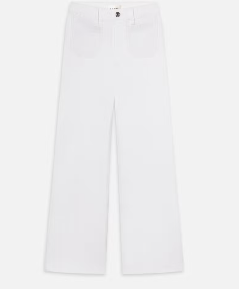 Frame - Le Slim Palazzo Modernist Pocket Denim in White
