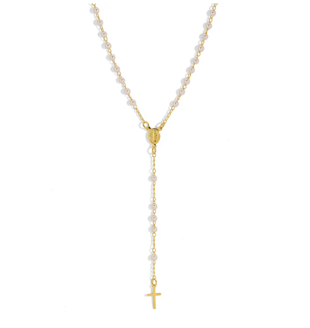 Joy Dravecky - Pearl Rosary
