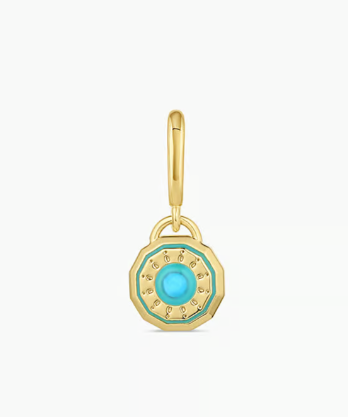 Gorjana - Birthstone Parker Charm in Turquoise December