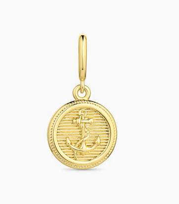 Gorjana - Anchor Coin Necklace in Gold
