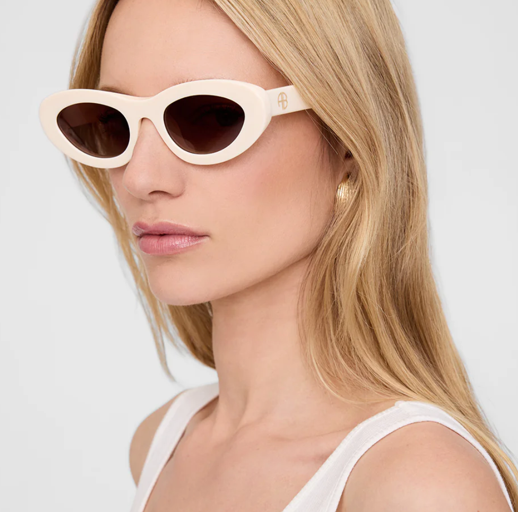 Anine Bing - Roma Sunglasses in Ivory