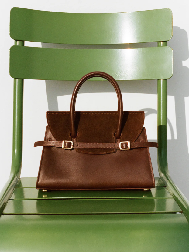Simkhai - River Small Suede Tote in Cacao