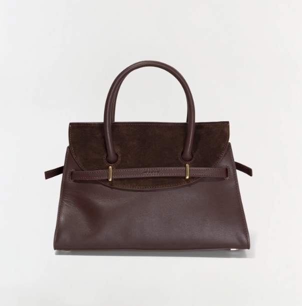 Simkhai - River Small Suede Tote in Cacao