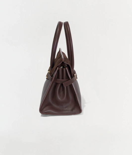 Simkhai - River Small Suede Tote in Cacao