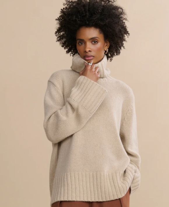 Jenni Kayne - Cashmere Jet Turtleneck in Sand