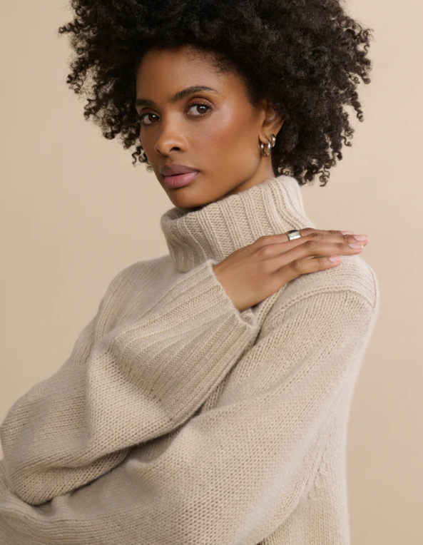 Jenni Kayne - Cashmere Jet Turtleneck in Sand