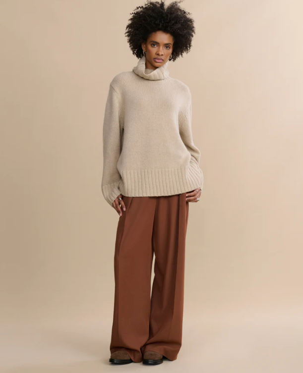 Jenni Kayne - Cashmere Jet Turtleneck in Sand