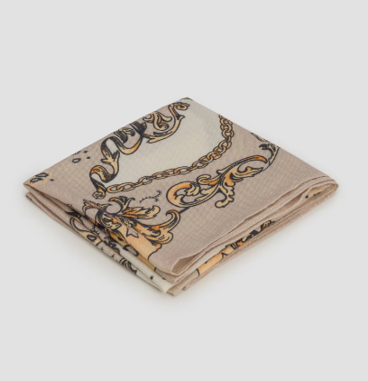KUJTEN - Grand Bandana Helia Lully in Beige Chine Accessories