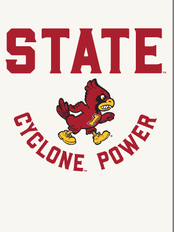RETRO BRAND - Iowa State Heavy Weight Tee in Antique White Graphic Tee