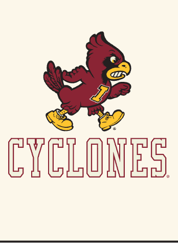 RETRO BRAND - Iowa State Sweatshirt Reversible in Sand Graphic Sweatshirt