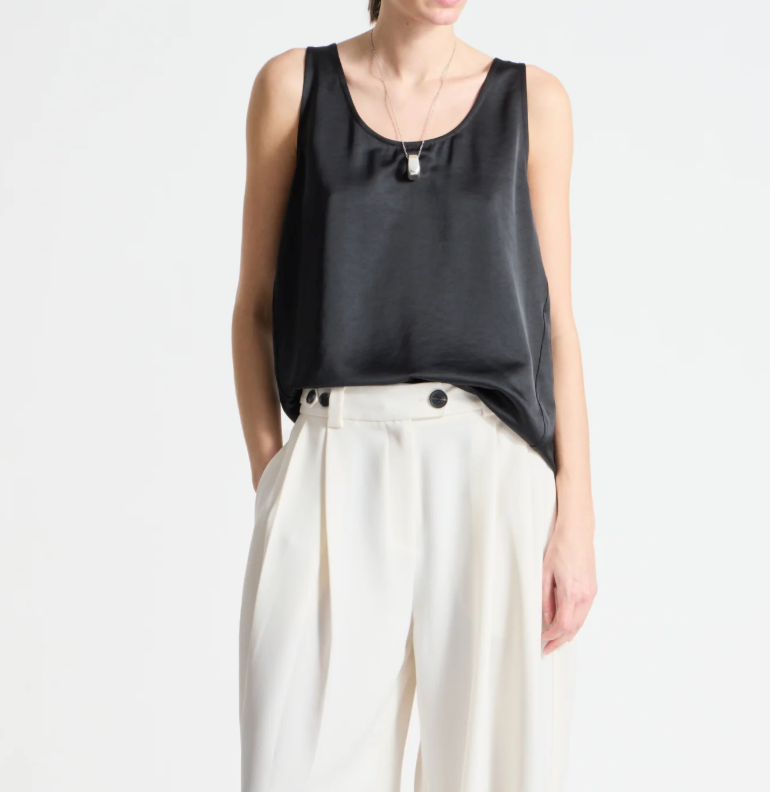 Saint Art New York - Isola Scoopneck Tank in Black TANK